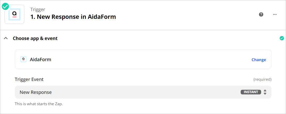 How to set up AidaForm + Google Calendar Zapier integration