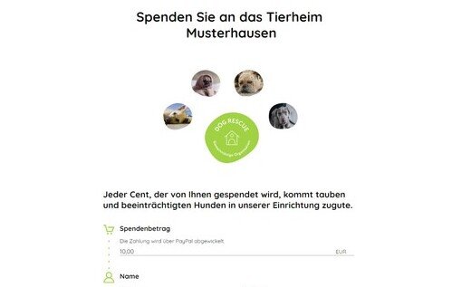 Spendenformular